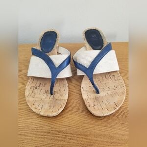White Mountain  Wedge Sandals